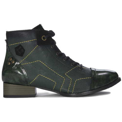 Maciejka Green Women's Lace-Up Boots