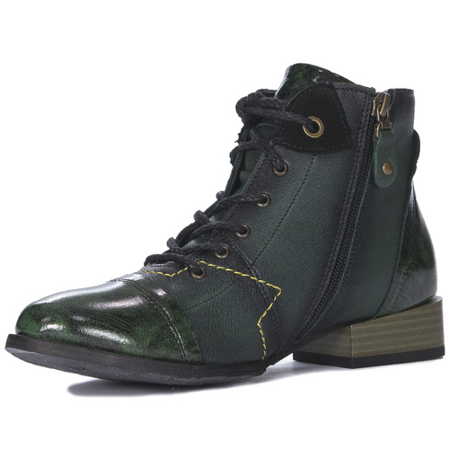 Maciejka Green Women's Lace-Up Boots