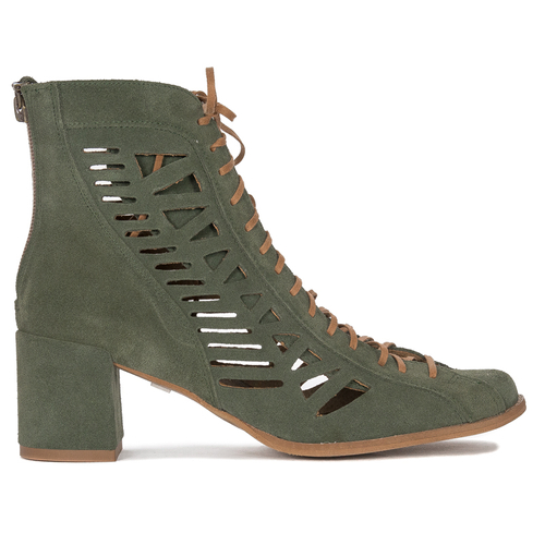 Maciejka Green Women's Lace-Up Boots