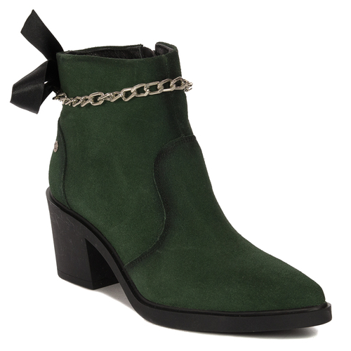 Maciejka Green Women's Suede Leather Boots