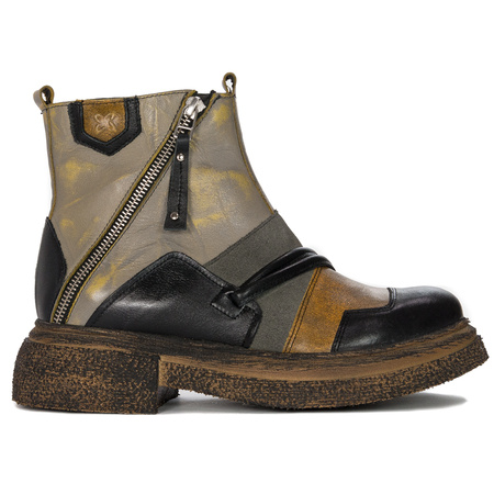 Maciejka Grey+Yellow Women's Boots