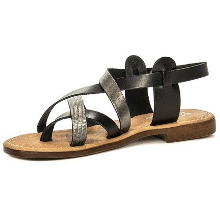 Maciejka IT004-02-00-0 Black Metallic Sandals