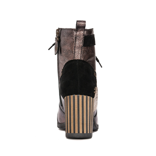 Maciejka Leather Black & Gold Boots