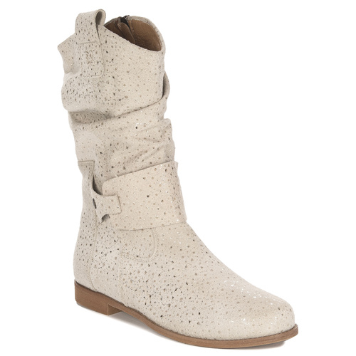 Maciejka Light Beige Leather Boots