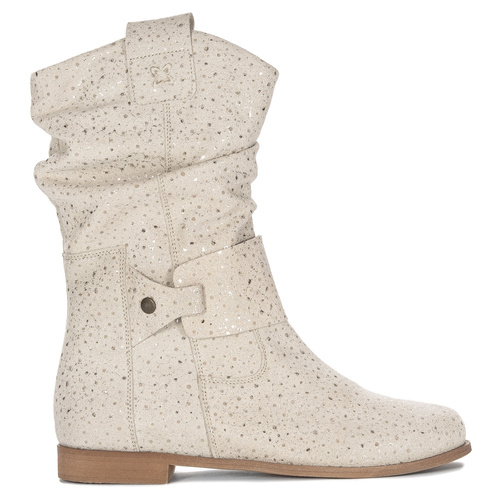 Maciejka Light Beige Leather Boots