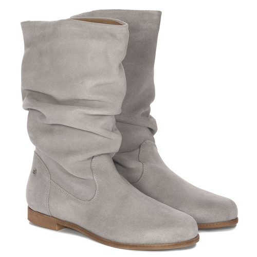 Maciejka Light Grey Knee-High Boots