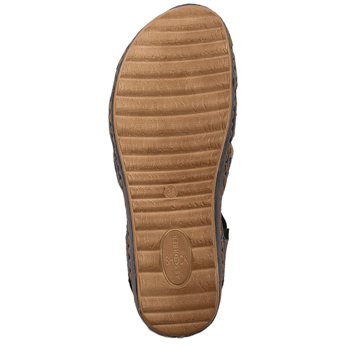 Maciejka Navy Blue Leather Sandals