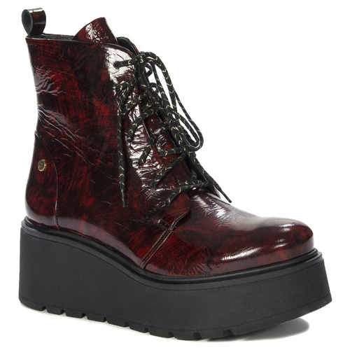 Maciejka Platform Burgundy Boots