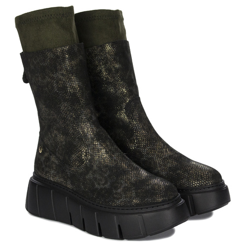 Maciejka Platform Khaki Boots