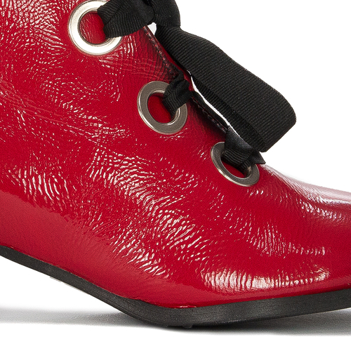 Maciejka Red Women's Lace-Up Boots