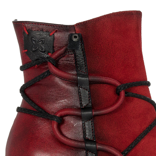 Maciejka Red Women's Lace-Up Boots 