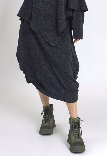 Maciejka Silvia Graphite Knitted Skirt