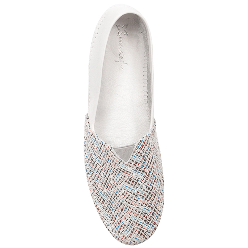 Maciejka White Grey Ballerina Shoes
