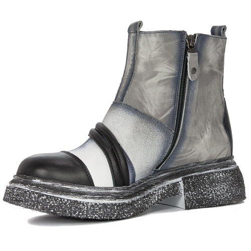 Maciejka White+Grey Women's Boots 05580-11/00-3