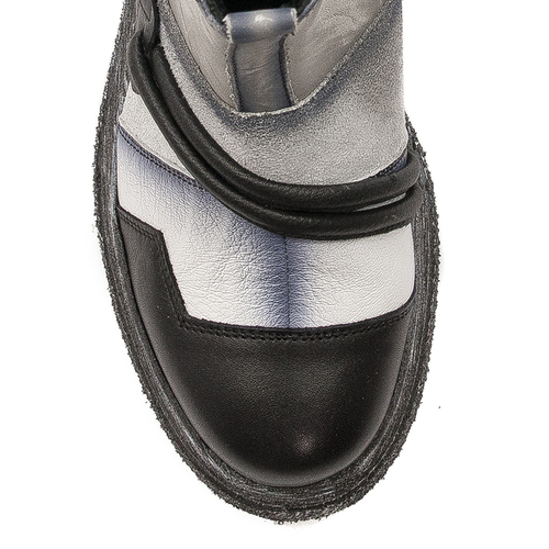 Maciejka White+Grey Women's Boots 05580-11/00-3
