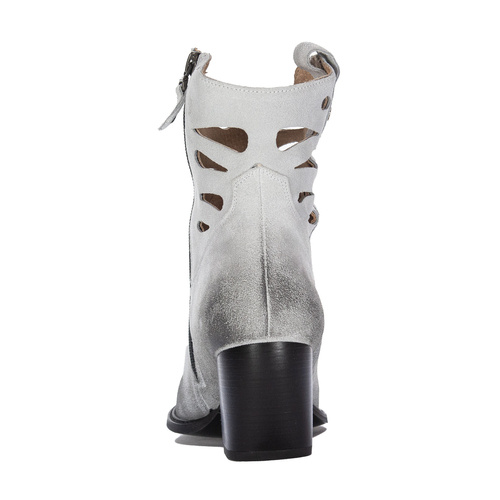 Maciejka White and Black Women's Boots