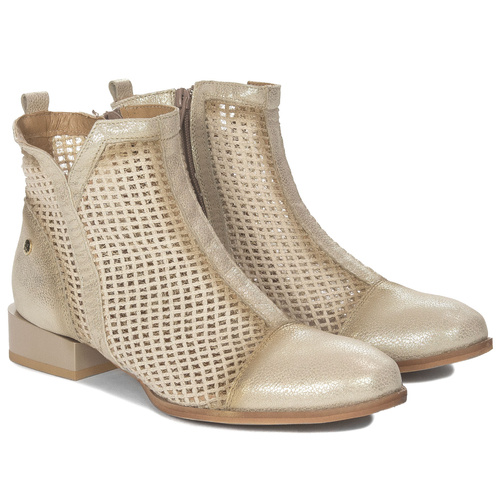 Maciejka Women's Beige Leather Boots