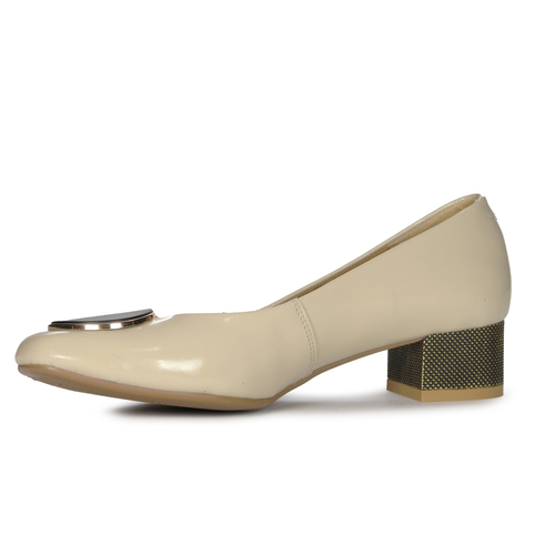 Maciejka Women's Beige Pattented Leather Pumps 05960-04/00-1