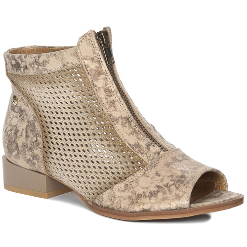 Maciejka Women's Beige and Gold Women's Boots