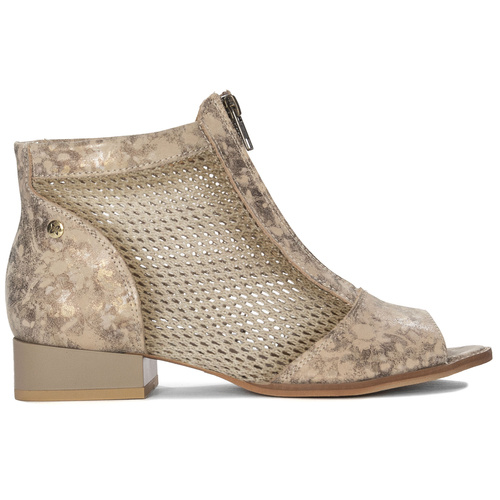 Maciejka Women's Beige and Gold Women's Boots