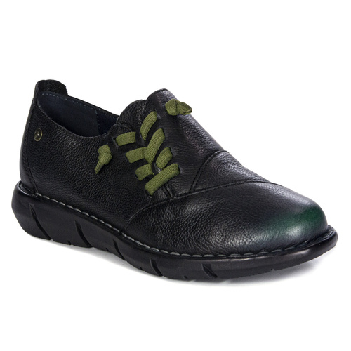 Maciejka Women's Black Leather Low Shoes