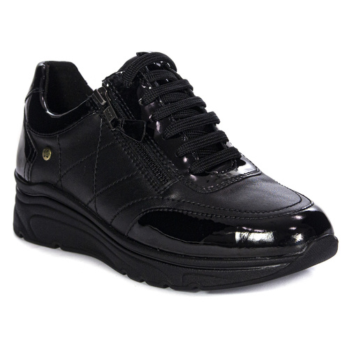 Maciejka Women's Black Leather Low Shoes