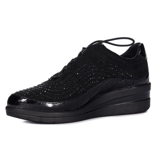 Maciejka Women's Black Leather Low Shoes