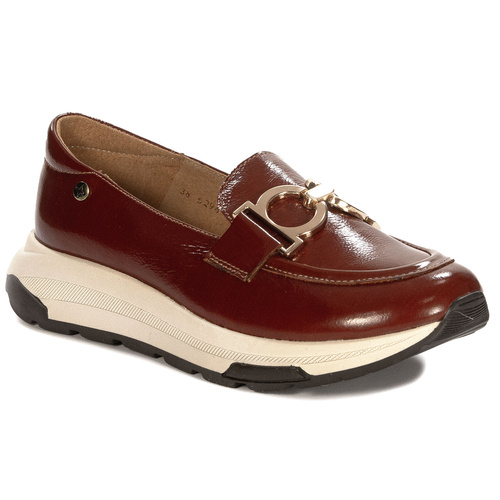 Maciejka Women's Brown Leather Low Shoes