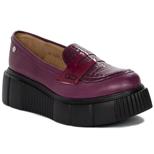 Maciejka Women's Burgundy Flat Shoes 06288-23/00-5