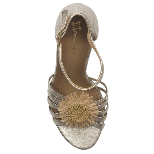 Maciejka Women's Gold Sandals On Heel