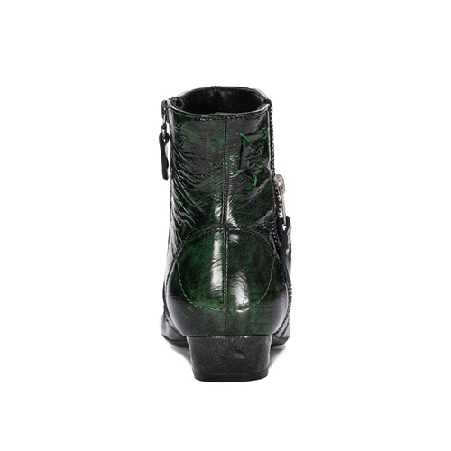 Maciejka Women's Green Pattented Leather Boots