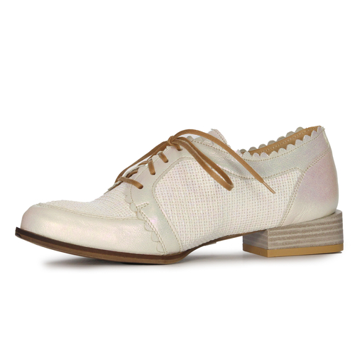 Maciejka Women's Leather Light Beige Low Shoes