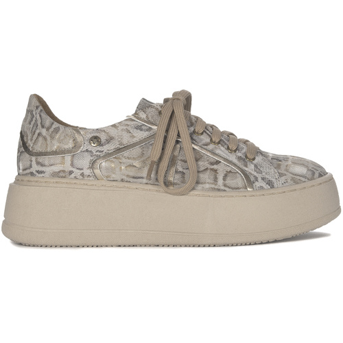 Maciejka Women's Leather Sneakers Beige & Gold