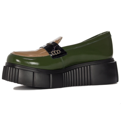 Maciejka Women's Olive Flat Shoes 06288-24/00-5