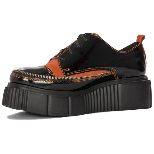 Maciejka Women's Orange + Black Low Shoes