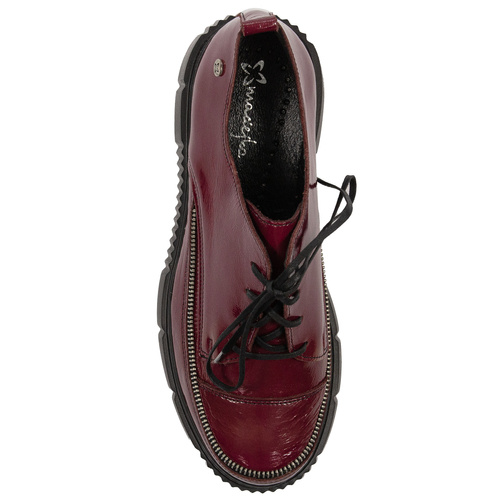 Maciejka Women's Platform Shoes Maroon