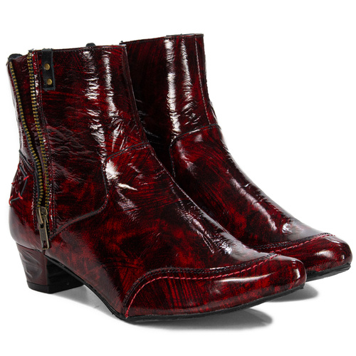 Maciejka Women's Red Pattented Leather Boots