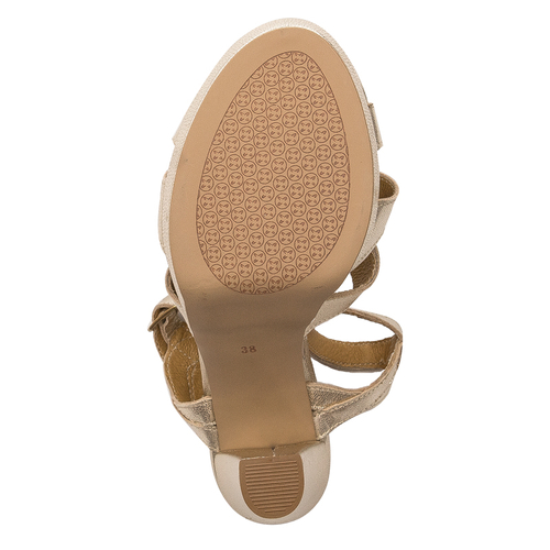 Maciejka Women's Sandals On Heel Gold