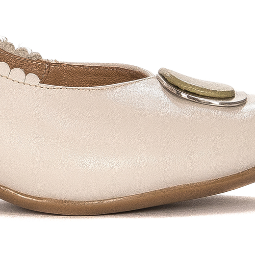 Maciejka Women's leather pumps beige