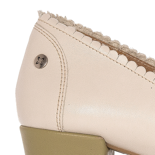 Maciejka Women's leather pumps beige