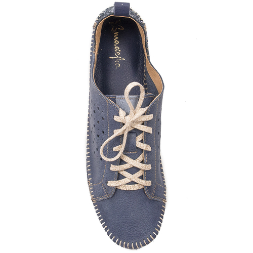 Maciejka Women's leather shoes Navy Blue