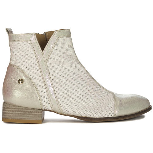 Maciejka Women's light beige leather boots