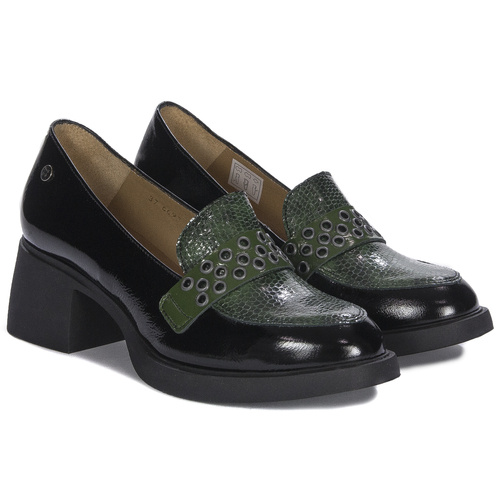 Maciejka Women's low shoes black green