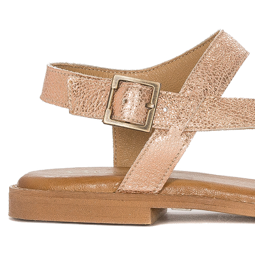 Maciejka copper Flat Sandals