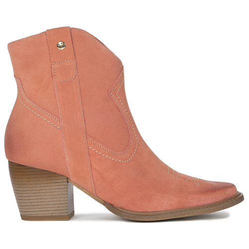 Maciejka pink velor women's boots