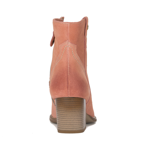 Maciejka pink velor women's boots