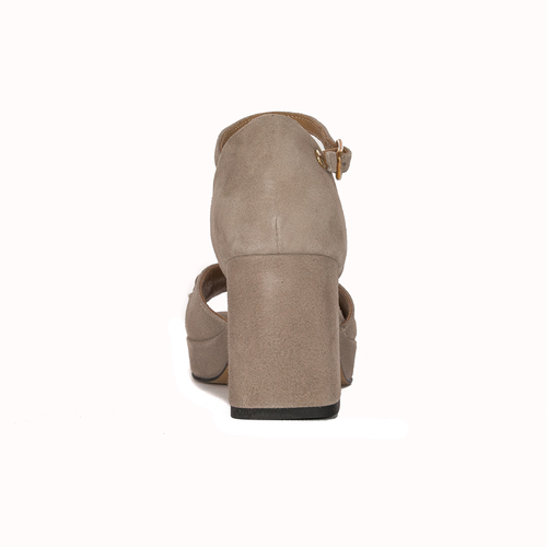 Maciejka women's velor Beige Sandals