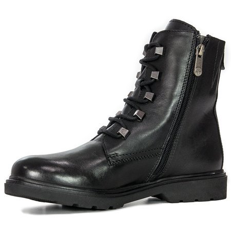 Marco Tozzi 2-25276-27 022 Black Nappa Lace-up Boots