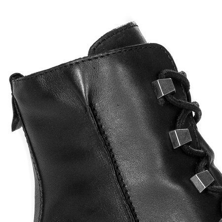 Marco Tozzi 2-25276-27 022 Black Nappa Lace-up Boots