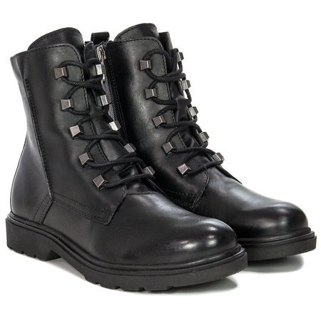 Marco Tozzi 25276-41 022 Black Nappa Lace-up Boots